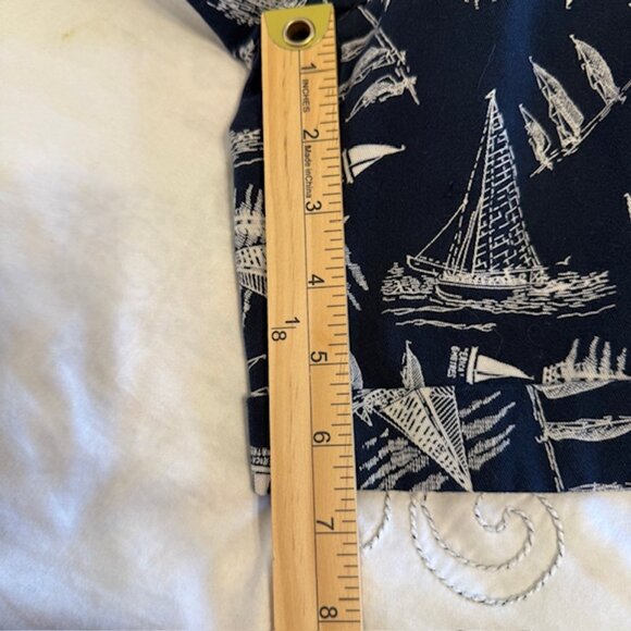 Vintage Ralph Lauren Sport Drop Front Nautical Shorts Button Sailboat Women’s 8 - Picture 9 of 10